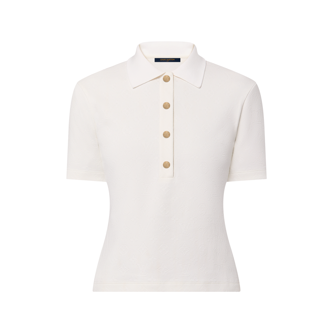 Monogram Piqué Polo Top - Women - Ready-to-Wear | LOUIS VUITTON ®